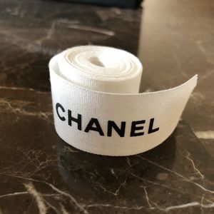 Chanel White Ribbon